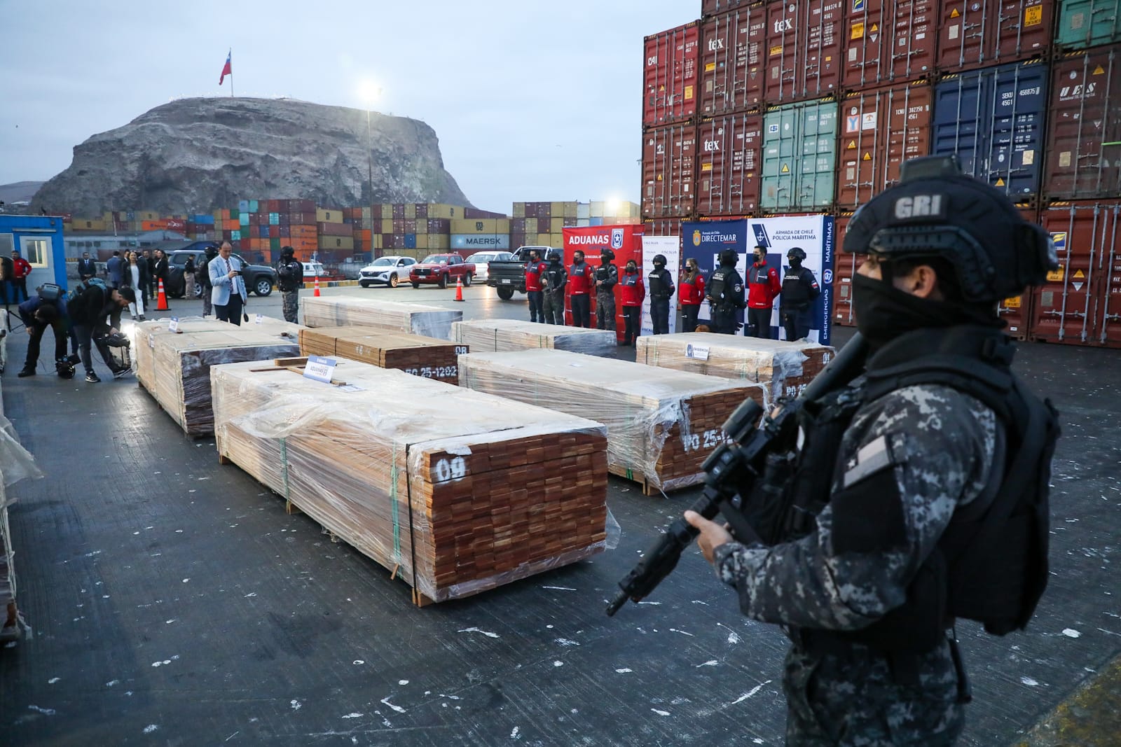 FOCO INVESTIGATIVO DE LA FISCALÍA DE ARICA, POLICÍA MARÍTIMA Y ADUANA REGISTRA HISTÓRICA INCAUTACIÓN DE MÁS DE MIL TONELADAS DE CARGA CONTAMINADA CON DROGAS EN PUERTOS NACIONALES