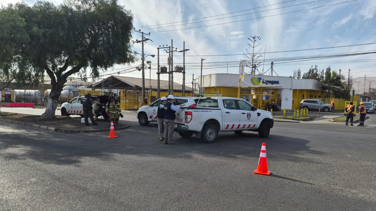 Gobierno informa respecto a fuga de gas en sector industrial de Arica