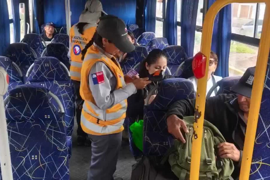 COMIENZA LA FISCALIZACIÓN PARA PREVENIR LA EVASIÓN EN EL TRANSPORTE PÚBLICO DE ARICA
